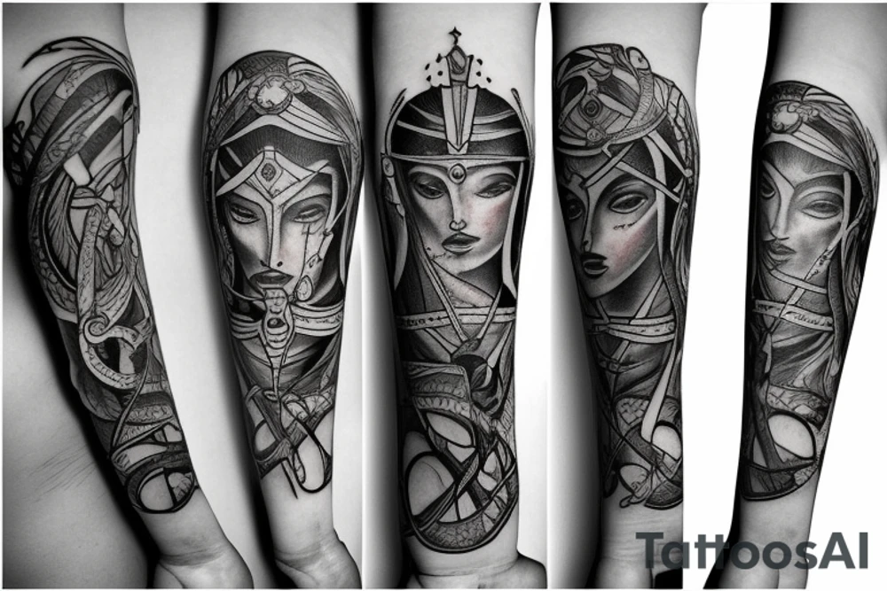 Sagittarius, Capricorn and Aquarius together tattoo idea