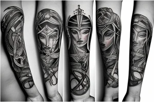 Sagittarius, Capricorn and Aquarius together tattoo idea