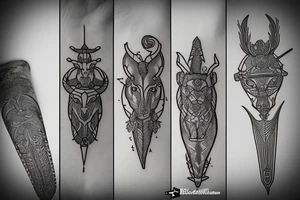 Sagittarius, Capricorn and Aquarius together tattoo idea