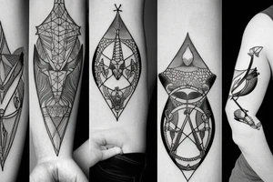 Sagittarius, Capricorn and Aquarius together tattoo idea