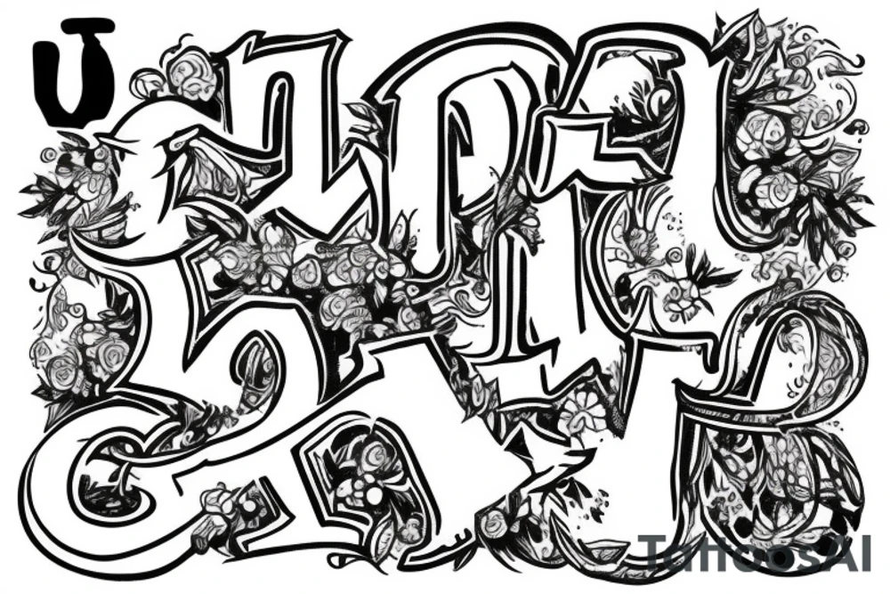 Use initials I j d tattoo idea