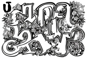 Use initials I j d tattoo idea