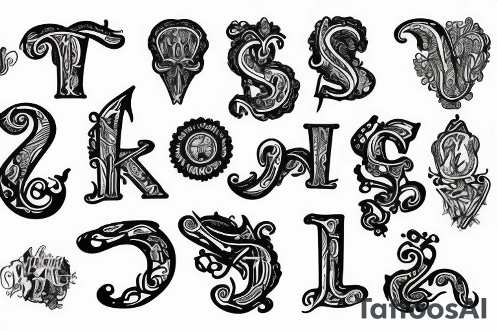 Use initials jdi tattoo idea