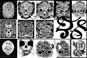 Use combine the initials jdi tattoo idea