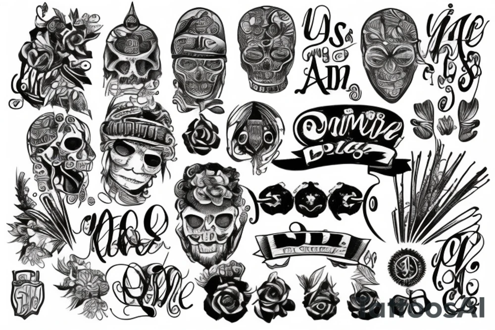 Use combine the initials jdi tattoo idea