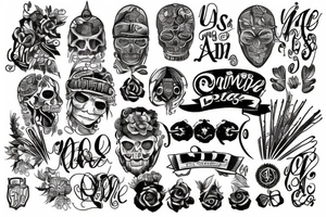 Use combine the initials jdi tattoo idea