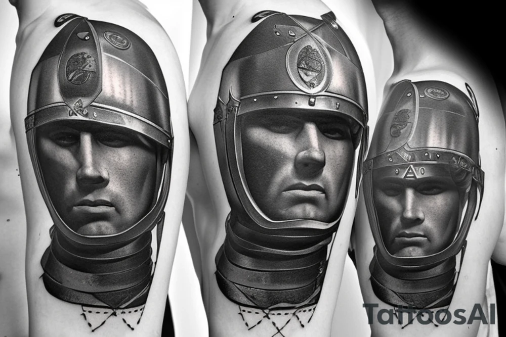 Roman Legionary fighting tattoo idea