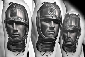 Roman Legionary fighting tattoo idea