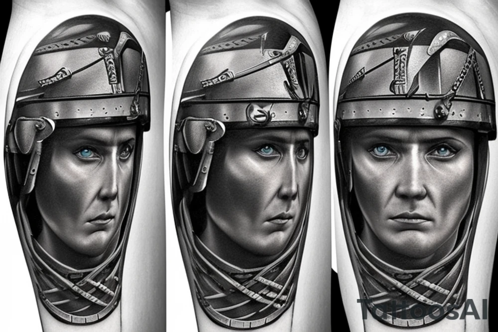 Roman Legionary fighting tattoo idea