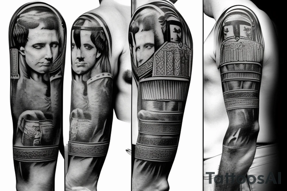 Full body Roman Legionary tattoo idea