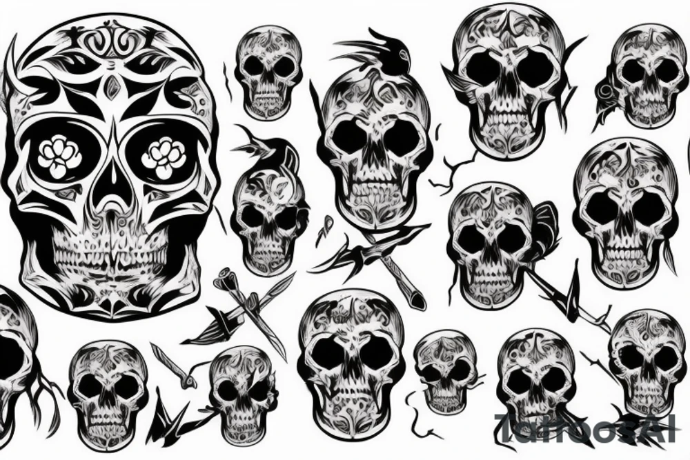 skull tattoo tattoo idea
