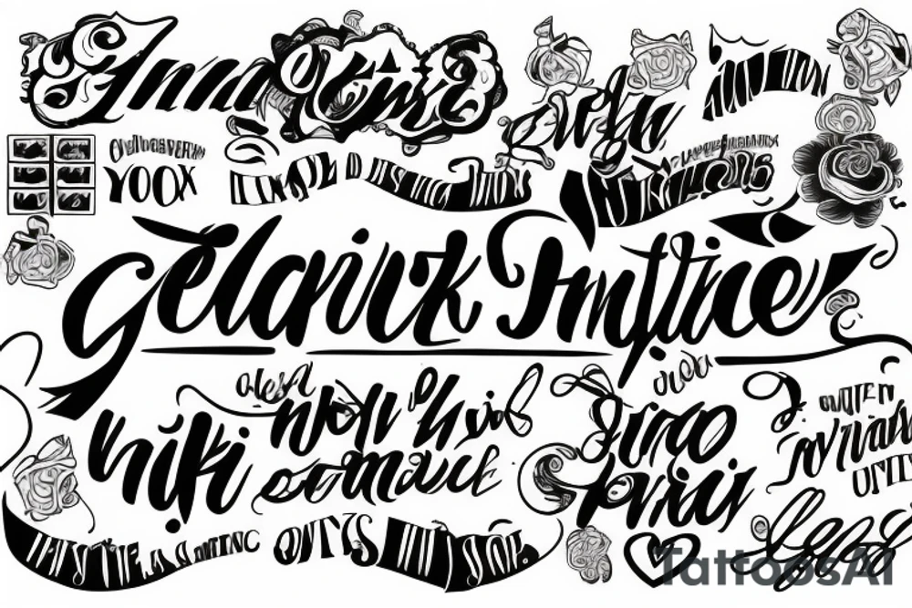 text like ink tattoo idea