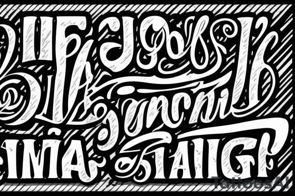 text like ink tattoo idea