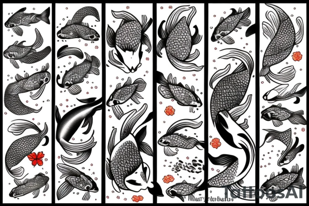 koi fish tattoo idea
