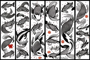 koi fish tattoo idea