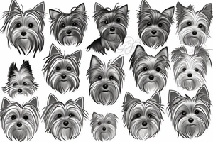 Yorkie memorial tattoo idea
