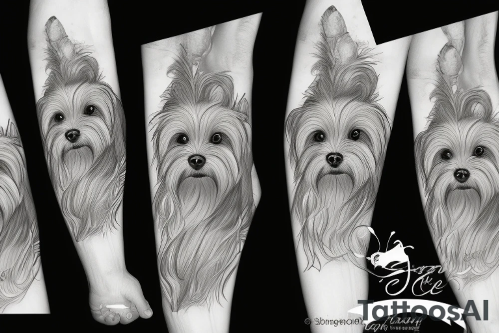 Yorkie memorial tattoo idea