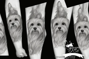 Yorkie memorial tattoo idea