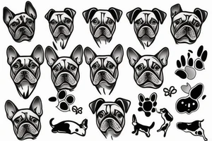 dog memorial tattoo idea