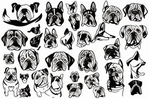 dog memorial tattoo idea