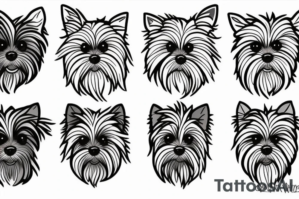 Yorkie tattoo idea