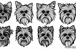 Yorkie tattoo idea