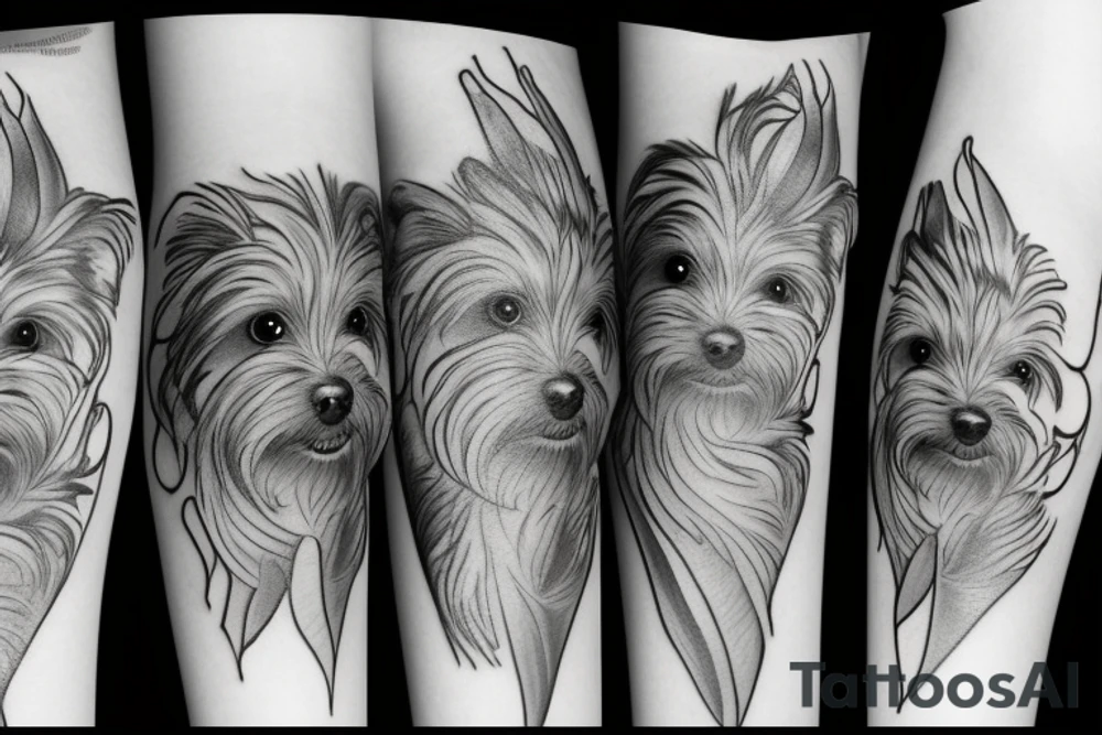 Yorkie tattoo idea