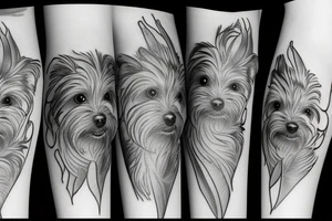 Yorkie tattoo idea