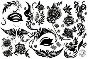 Justita blindfolded tattoo idea