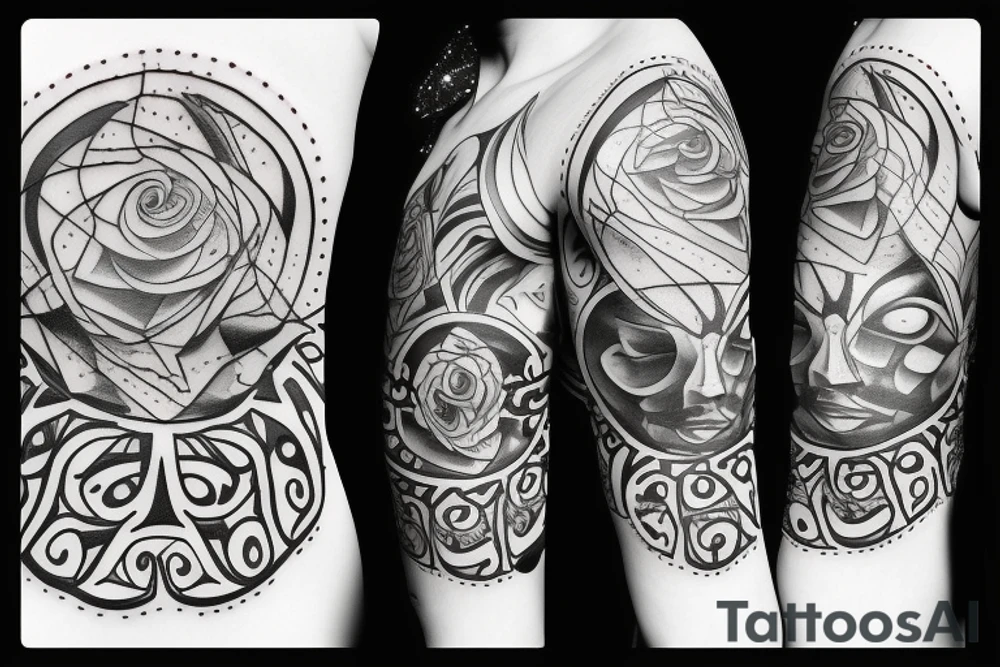 Justita blindfolded tattoo idea