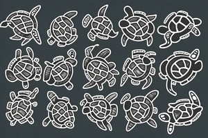Eclipse turtle tattoo idea