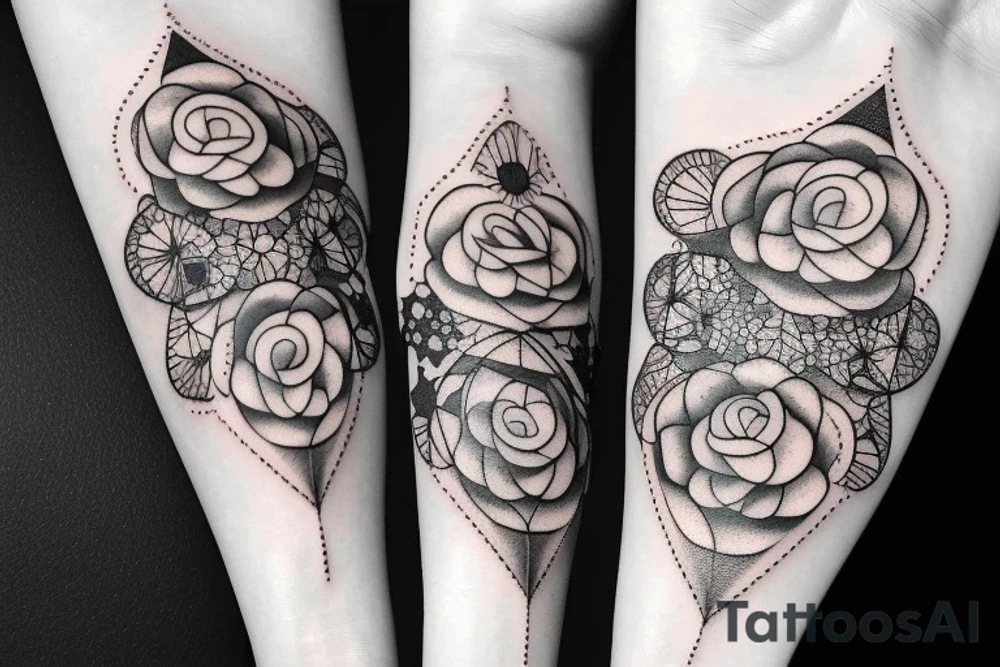 Flectere si nequeo superos, Acheronta moveba with flowers and stars tattoo idea