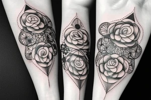 Flectere si nequeo superos, Acheronta moveba with flowers and stars tattoo idea