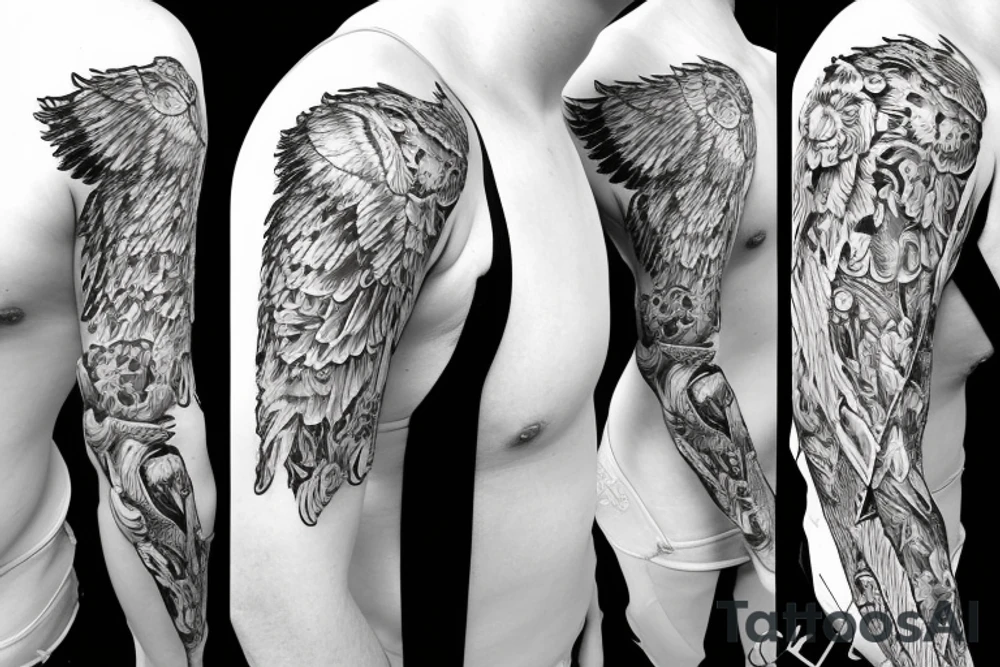 Ak47 angel tattoo idea
