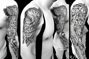 Ak47 angel tattoo idea