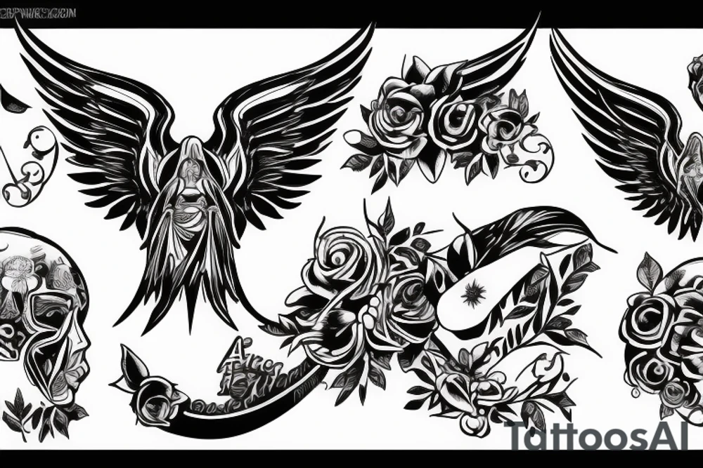 Ak47 angel tattoo idea