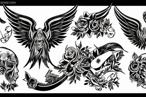Ak47 angel tattoo idea