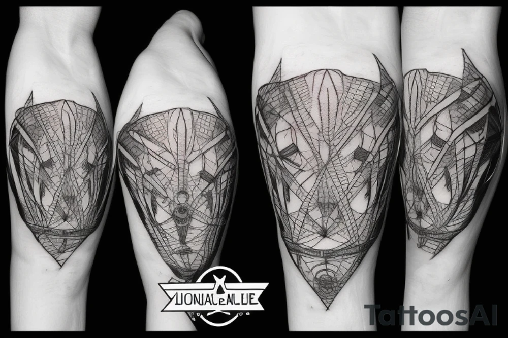 A mountain biker conquering a trail of binary code tattoo idea A mountain biker conquering a trail of binary code tattoo idea
