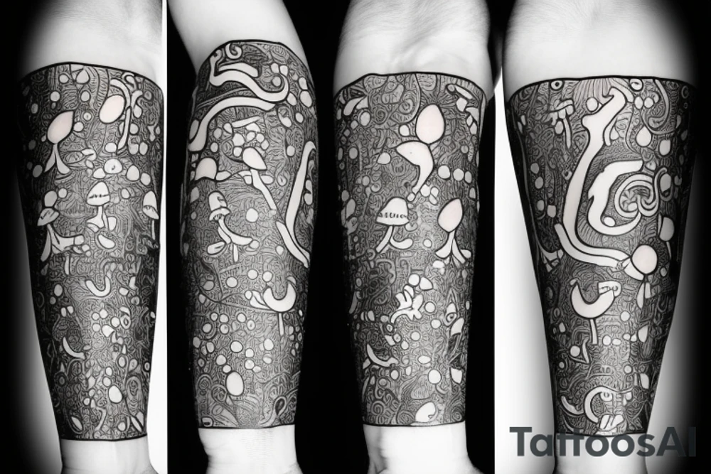 mushrooms tattoo idea