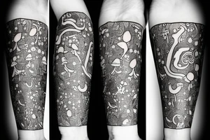 mushrooms tattoo idea