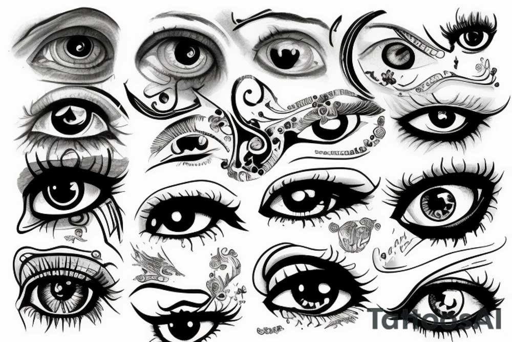 eyes tattoo idea