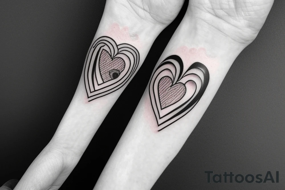 eyes with heart tattoo idea
