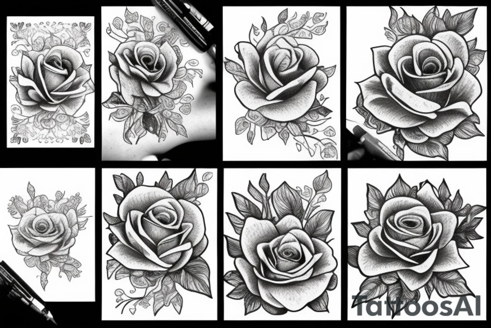 roses tattoo idea