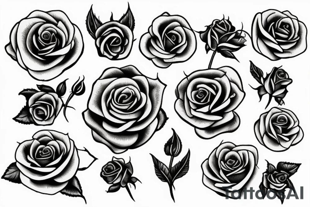 roses tattoo idea