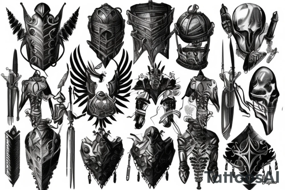 armor tattoo tattoo idea