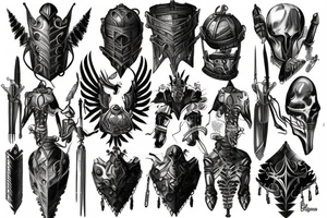 armor tattoo tattoo idea
