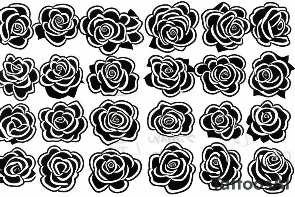 a rose tattoo idea