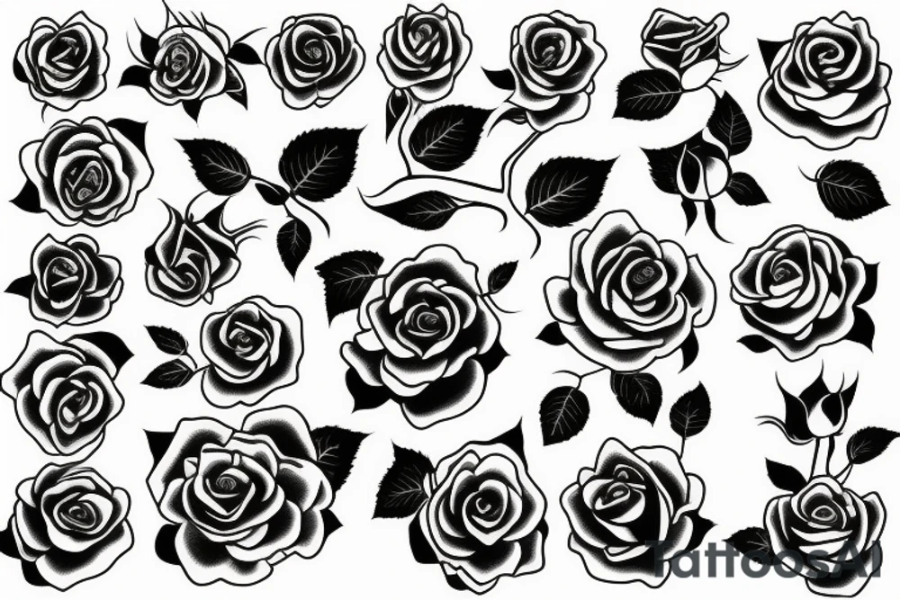 a rose tattoo idea
