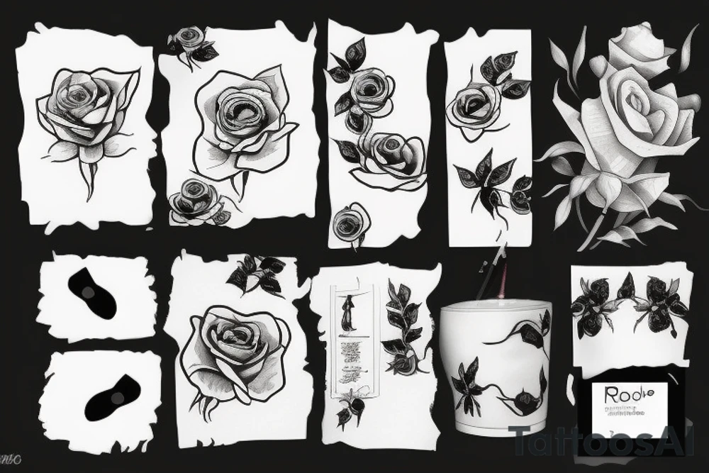 a rose tattoo idea