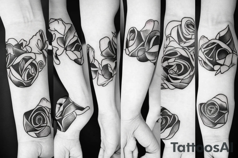a rose tattoo idea